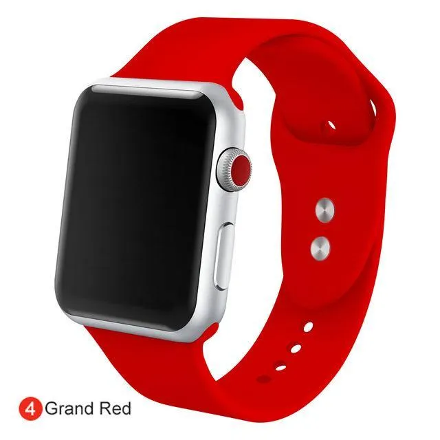 Soft Silicone Replacement Sport Band For Apple Watch