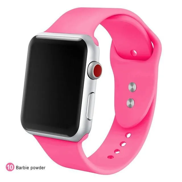 Soft Silicone Replacement Sport Band For Apple Watch