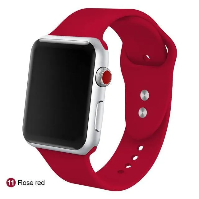 Soft Silicone Replacement Sport Band For Apple Watch