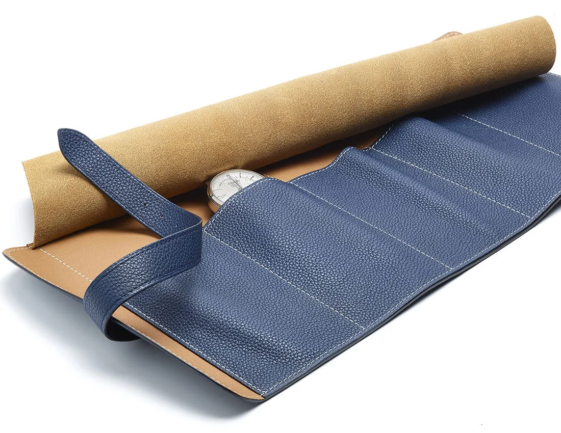 Soft Watch Roll Calfskin - Navy Blue