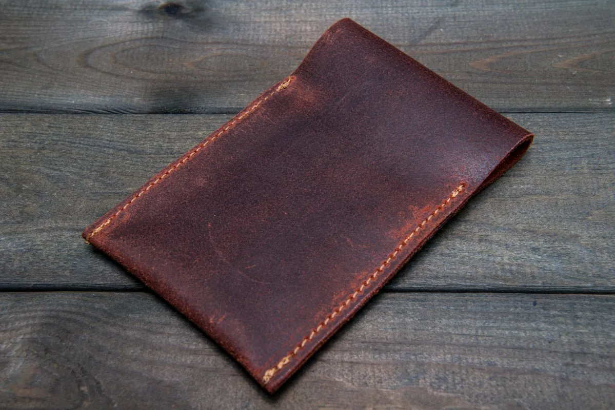 Suede leather watch roll / watch case for wrist watch organizing - 1 pocket