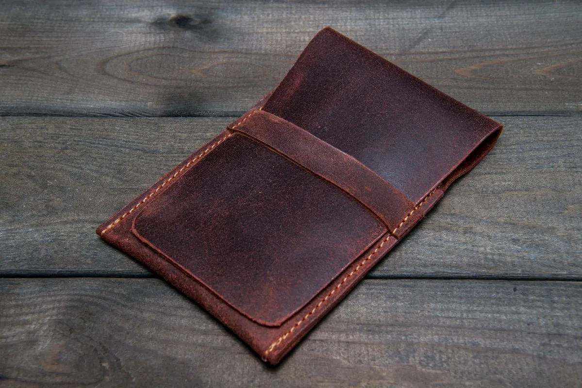 Suede leather watch roll / watch case for wrist watch organizing - 1 pocket