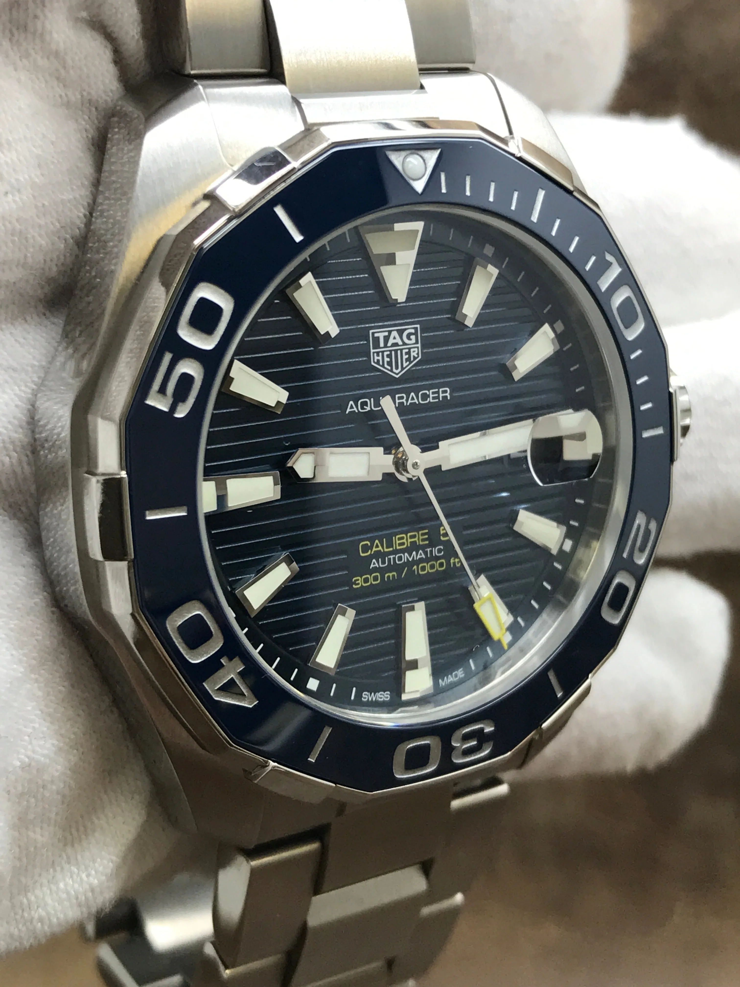 TAG Heuer Aquaracer WAY201B.BA0927 Blue Dial Automatic Men's Watch