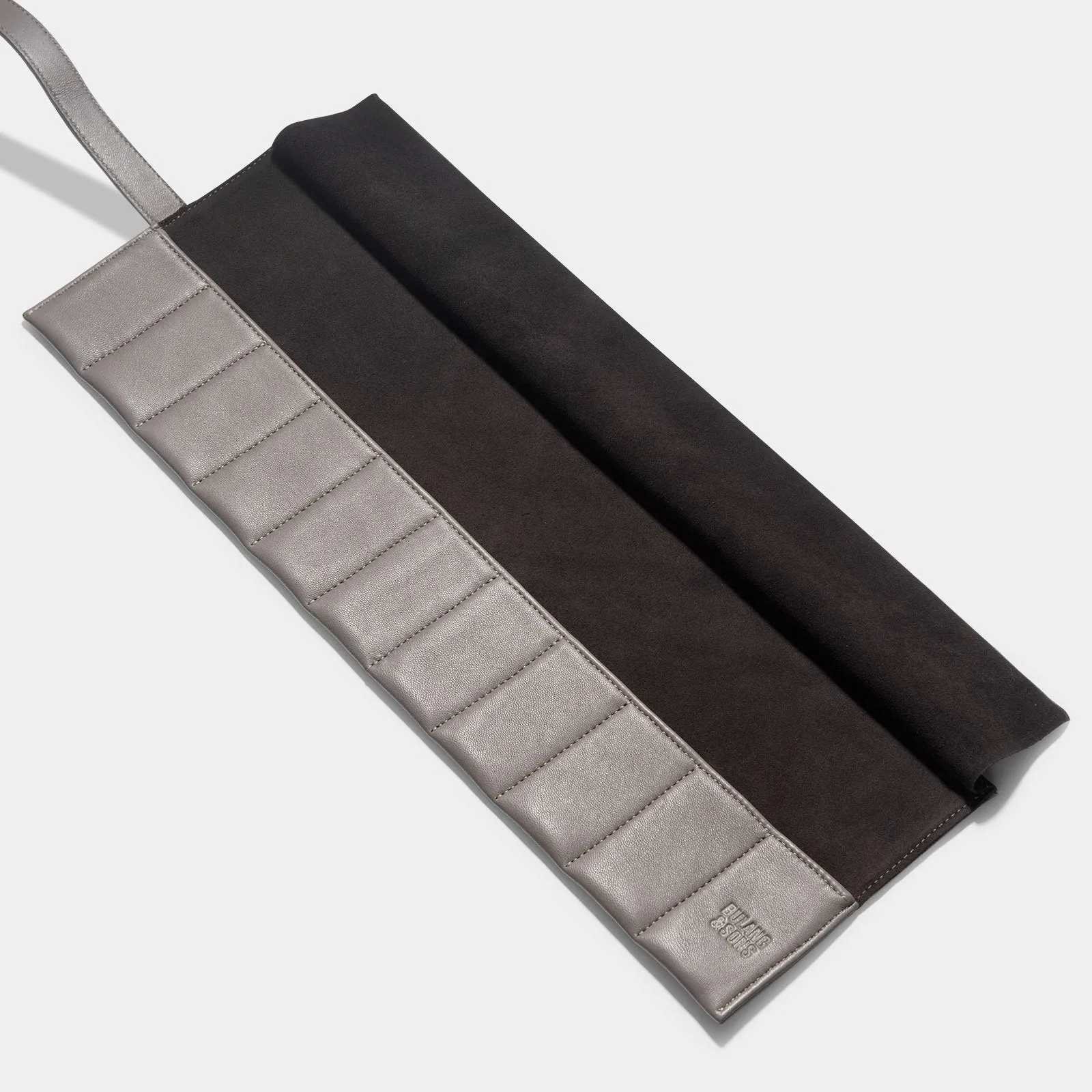 Taupe Leather Strap Roll