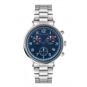 Ted Baker Gents Mimosaa Chrono Silver Tone Stainless Steel Watch BKPMMF123