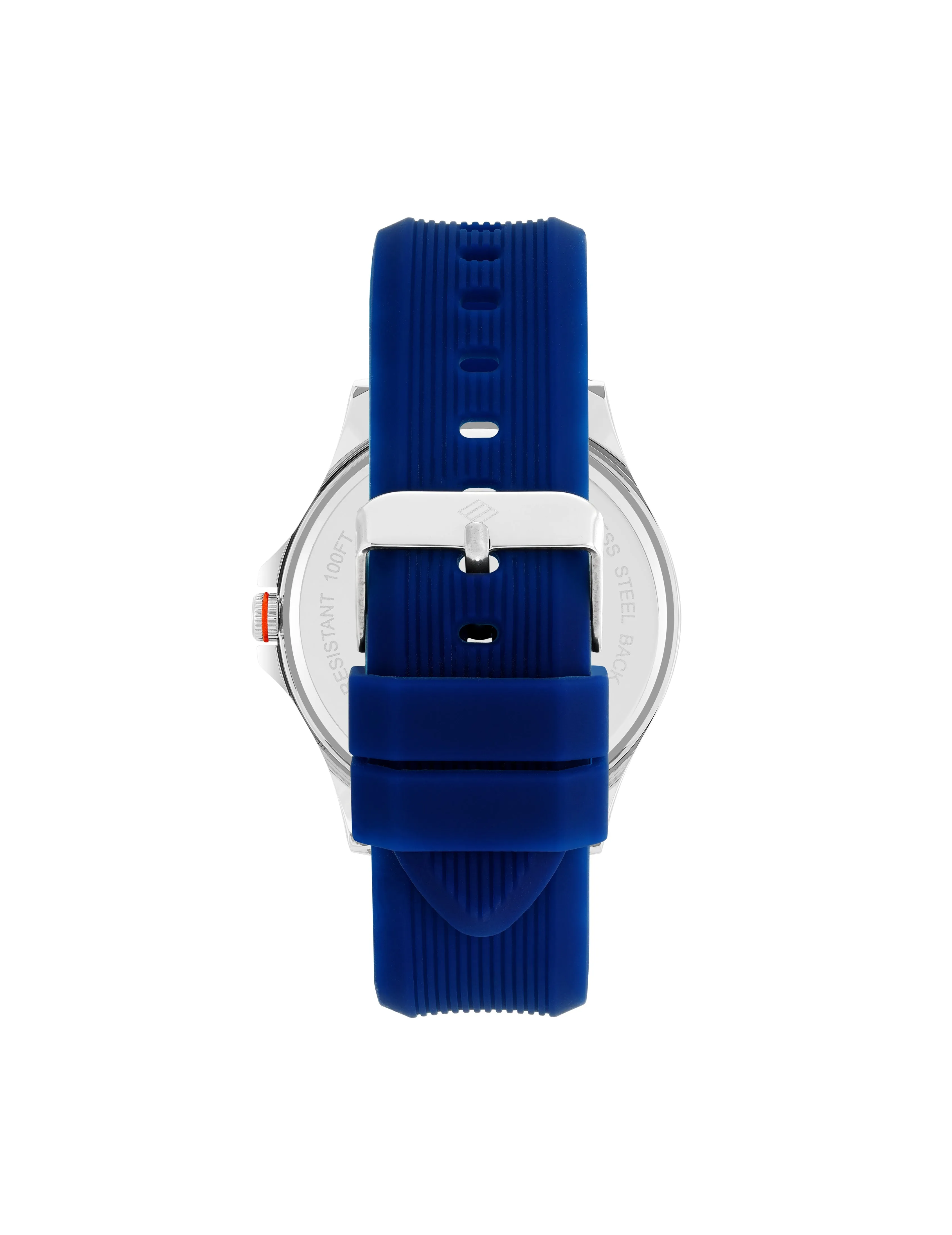 Textured Silicone Strap Watch