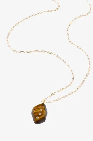 Tiger's Eye Aura Necklace