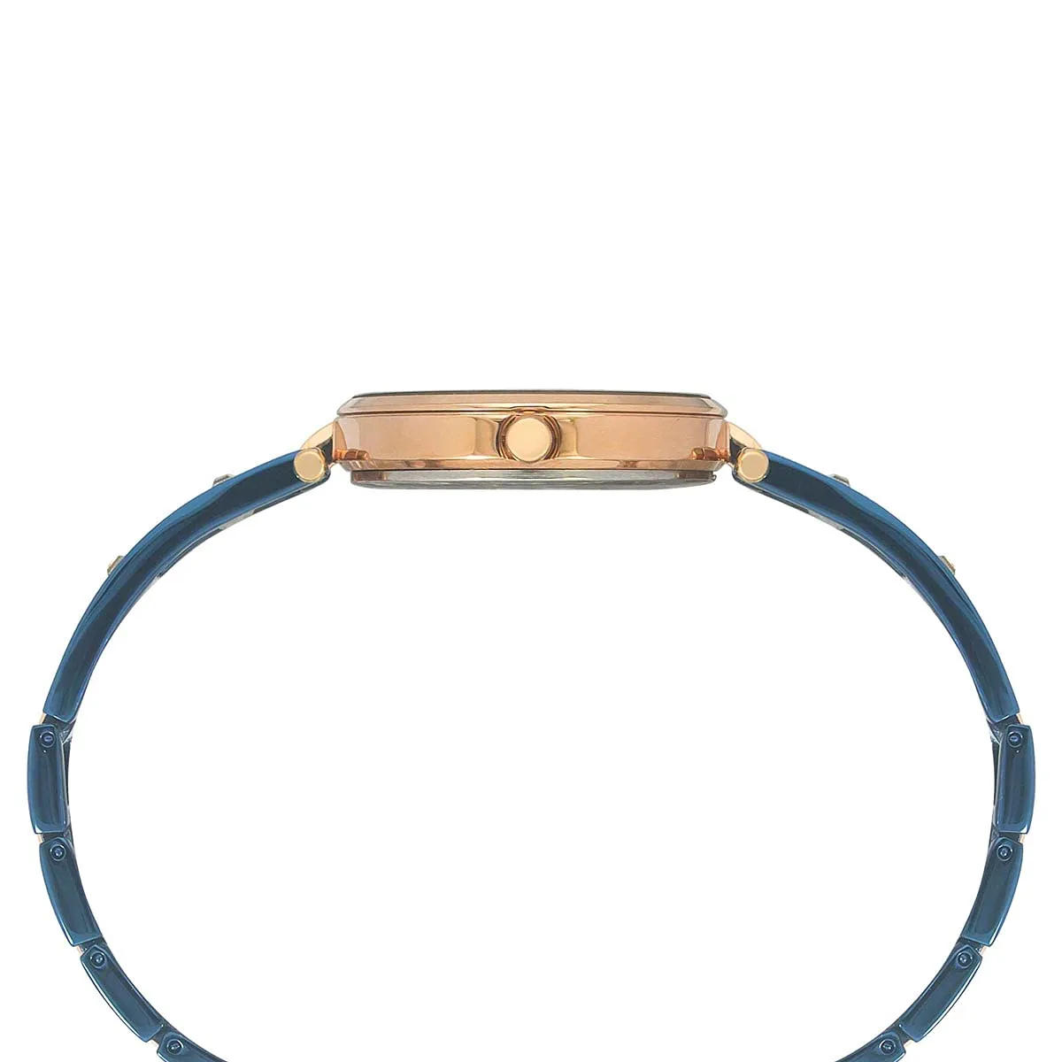 TIMEX Women Stainless Steel Fria Analogue Turquoise Dial Watch-Twel15303, Band Color-Blue