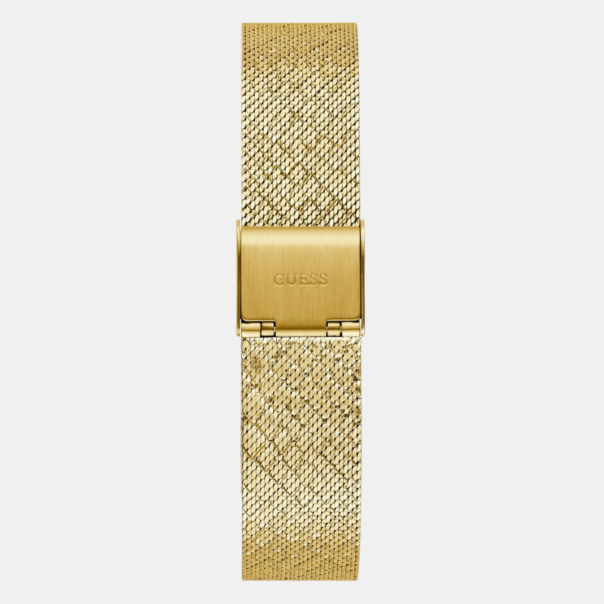 Trend Women Quartz Champagne Dial Analog Mesh Watch GW0748L2