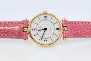 Van Cleef and Arpels 18601 watch. 18k Gold VCA Classique Ladies Watch.