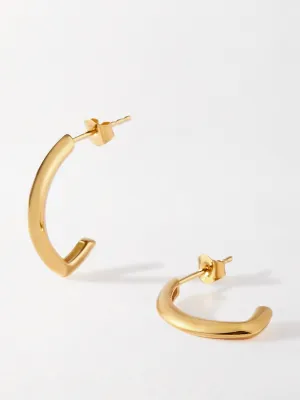 Victoria gold hoop earrings