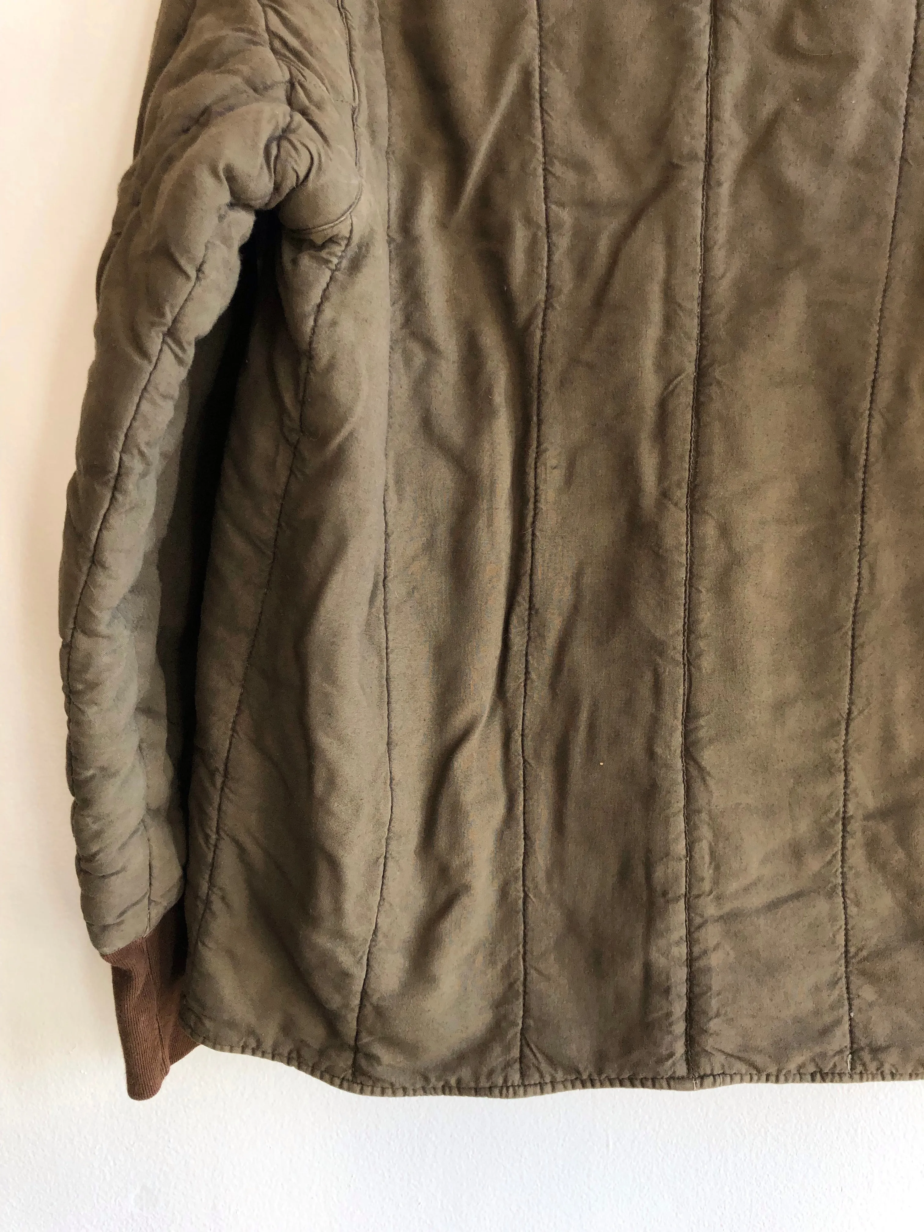 Vintage 1970s Czech Military Quilted Liner Jacket