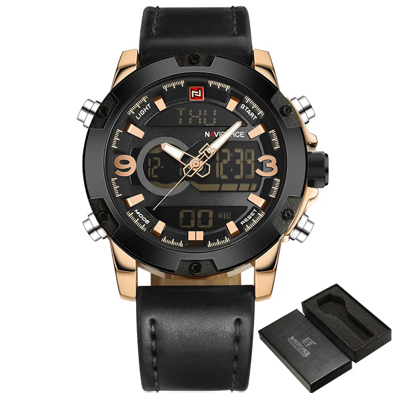 Watches Men NAVIFORCE Brand Men Sport Watches Men's Quartz Clock Man Casual Military Waterproof Wrist Watch relogio masculino