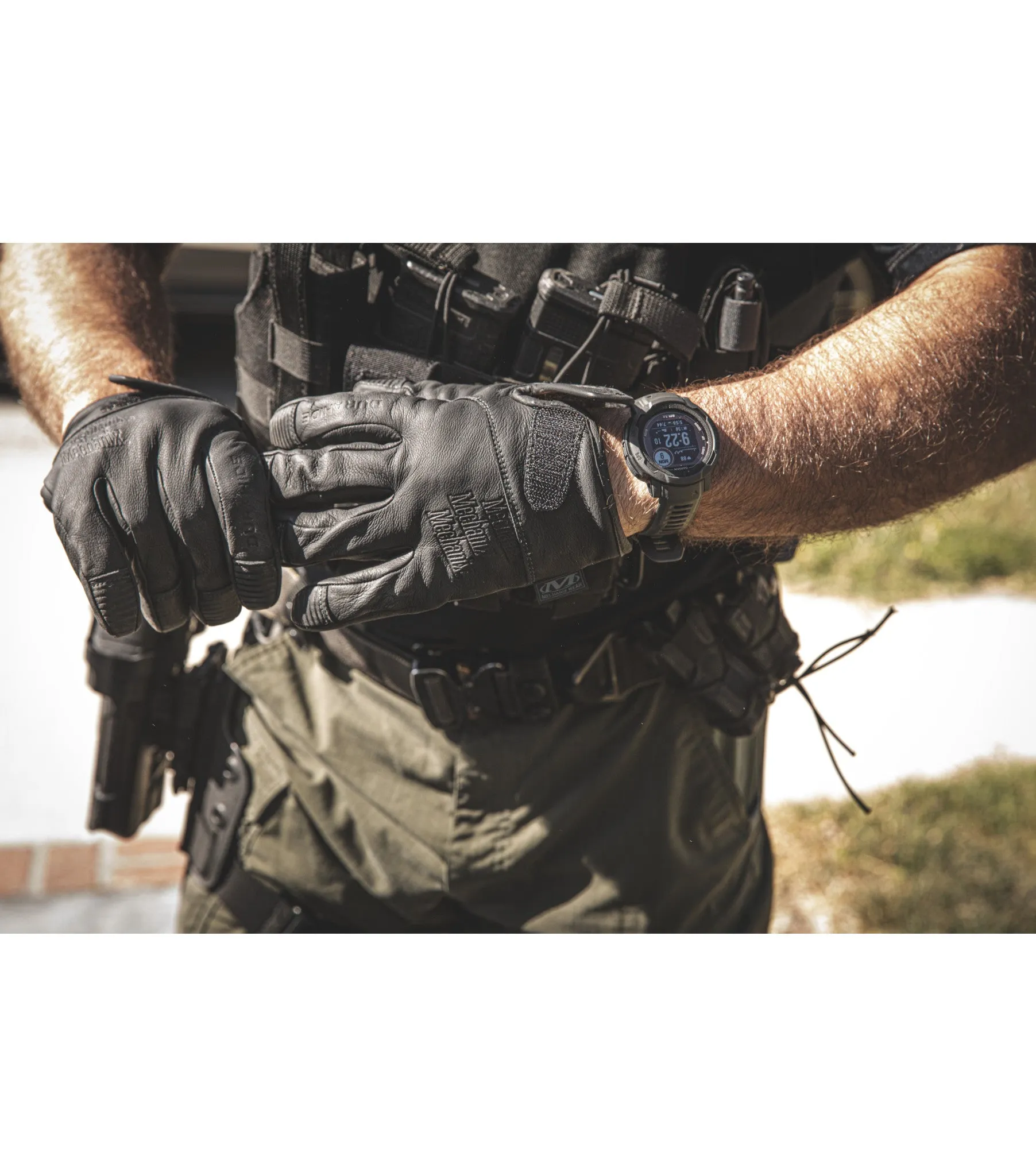 Work Gloves - Mechanix Wear Durahide™ Leather Needlestick Law Enforcement Gloves, NSLE-55