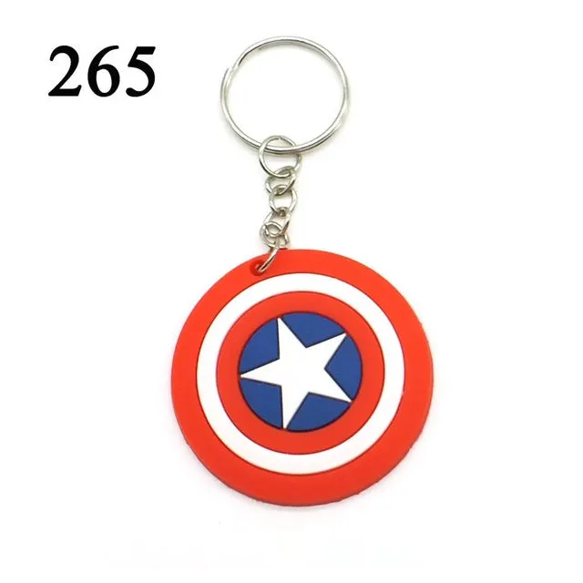 Zoeber NEW Dragon Ball Cartoon Key ring children Anime keychain Luffy naruto ONE PIECE joba Key chain Silicone keyring bag chain